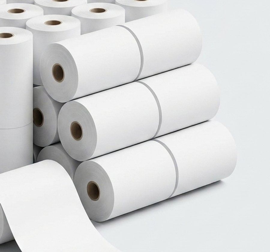 Bonrollen 57/35/12 - BPA-frei - Thermorollen 57 mm Breite · Ø 35 mm · Kern 12 mm